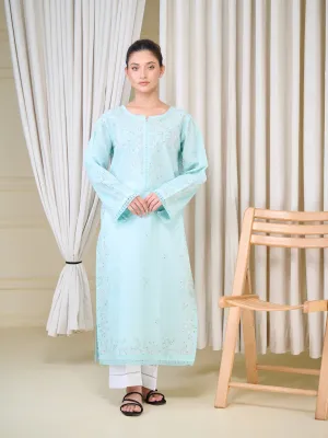 2 Piece - Pure Embroidered Cambric Suit S110086