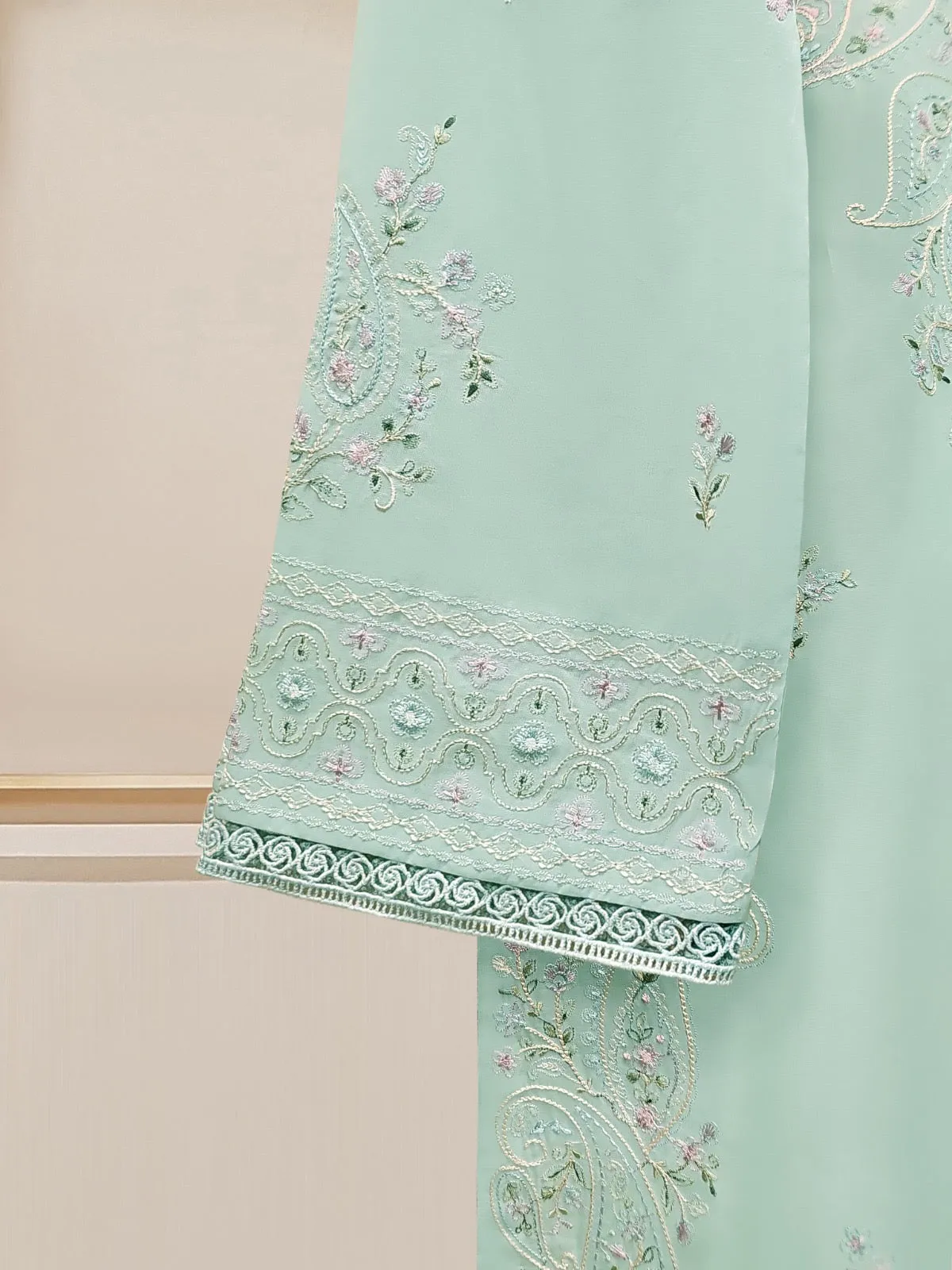 2 Piece - Pure Embroidered Cambric Suit S110086