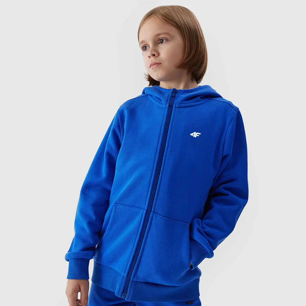 4 Royal Blue Fleece Zipper Hoodie 10525