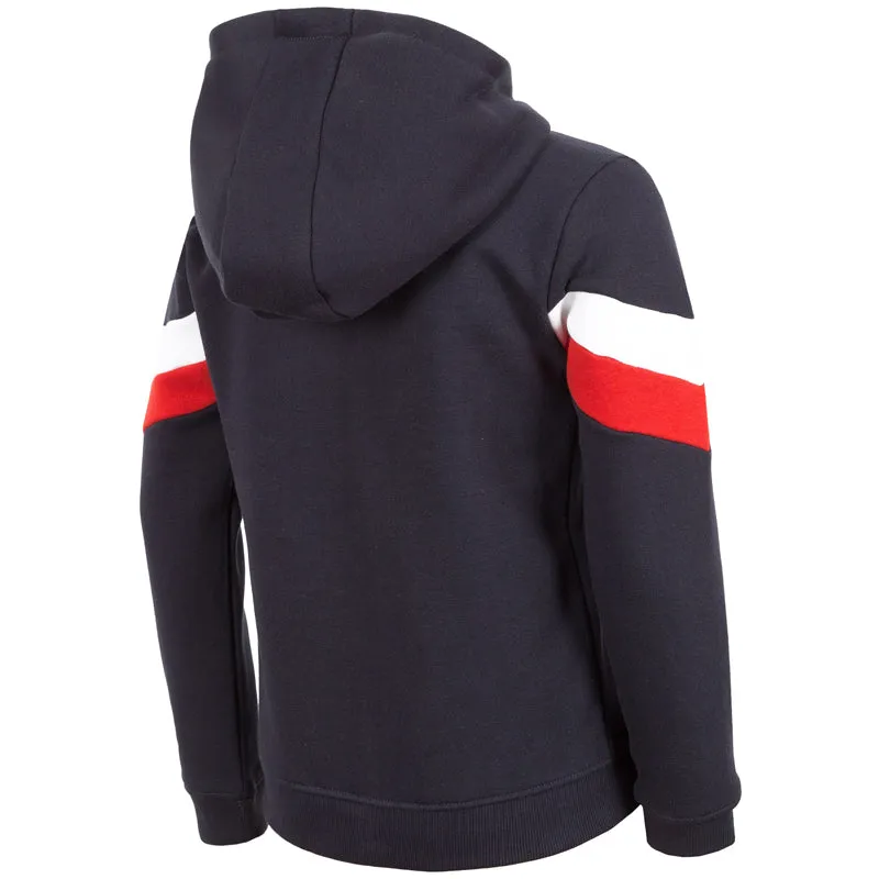 4F Chest Stripe Black Hoodies 673