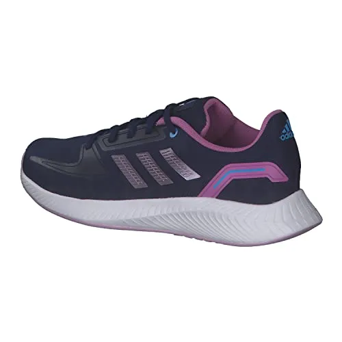 Adidas Kids Dkblue/Mapume/Pullil Runfalcon 2.0 K Running Shoes - 10K UK (Hr1413-10K)