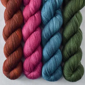 Aubergine, Nori, Russet, Suspense - Yummy 2-Ply Quartet