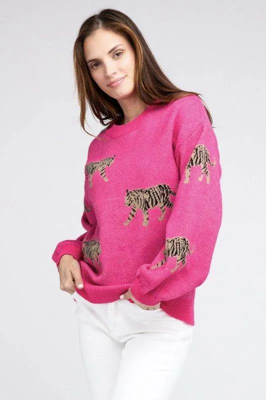 BiBi Tiger Pattern Sweater