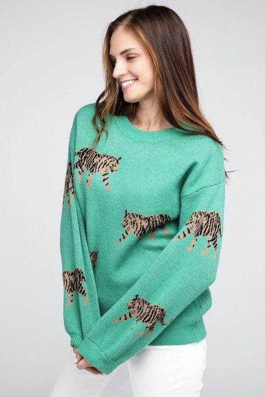 BiBi Tiger Pattern Sweater