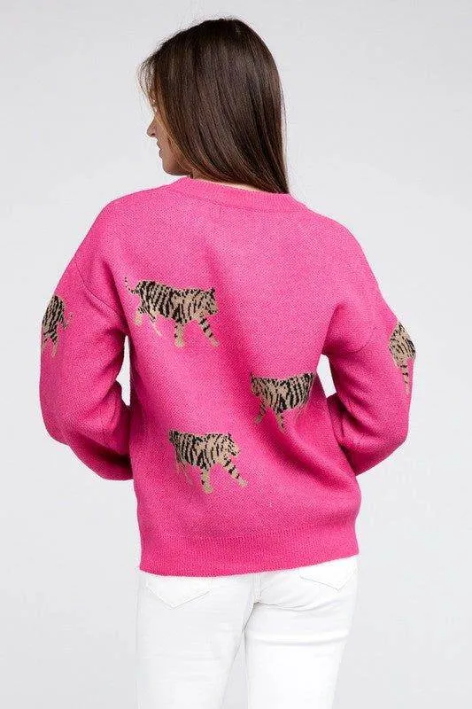 BiBi Tiger Pattern Sweater