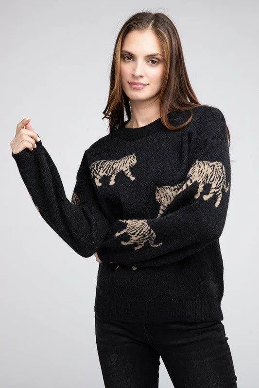 BiBi Tiger Pattern Sweater