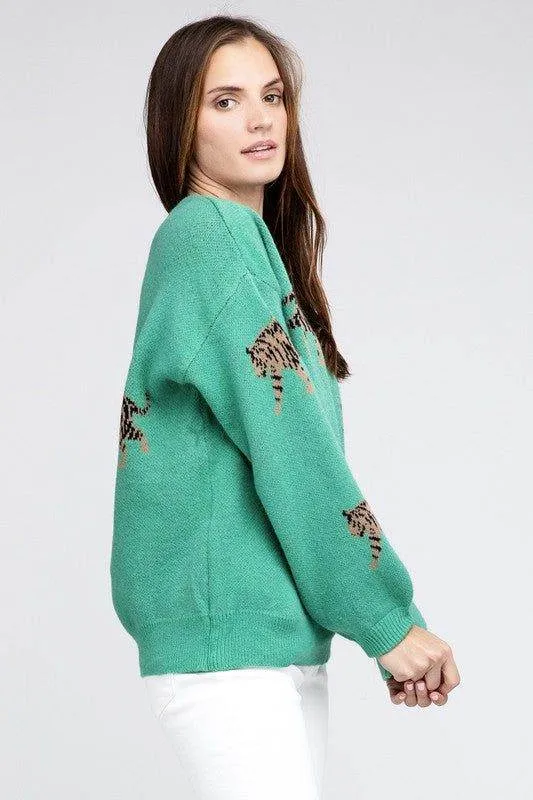 BiBi Tiger Pattern Sweater