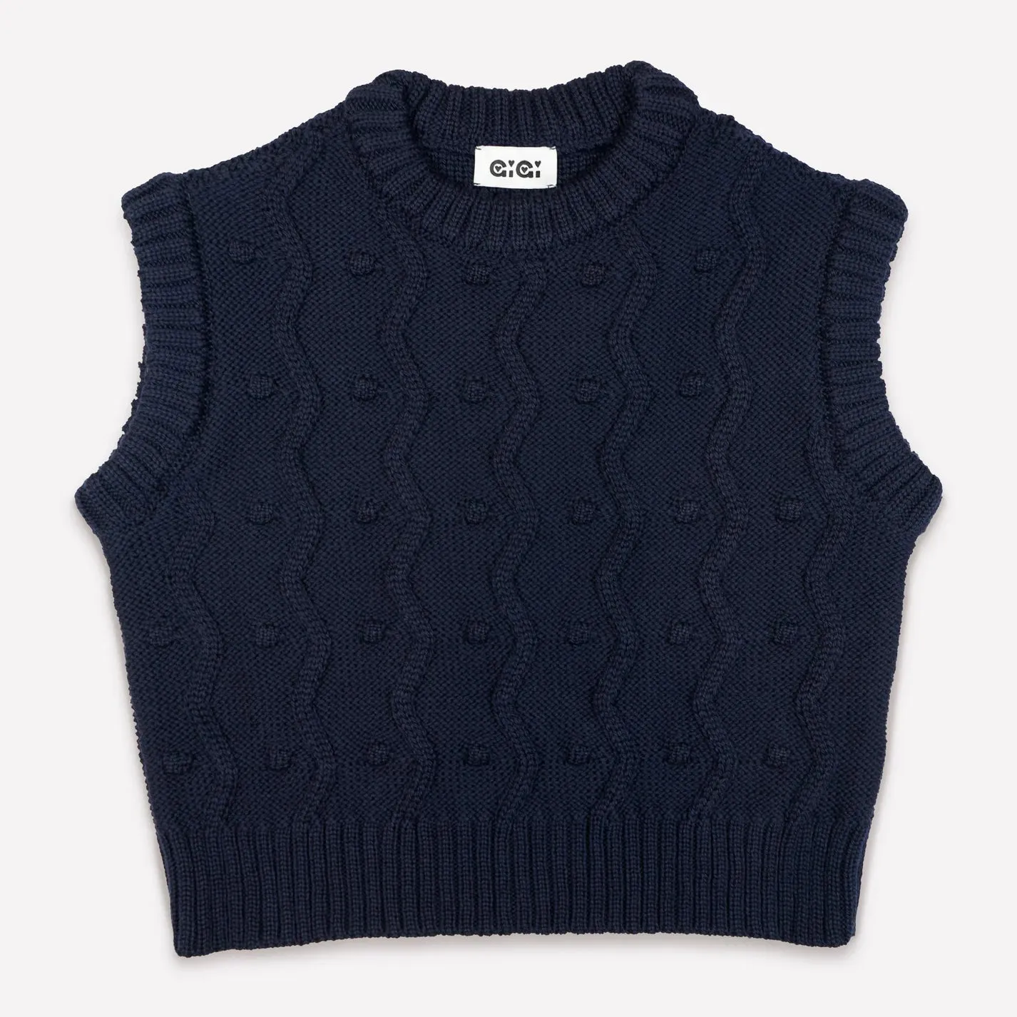 Bubble Vest in Navy