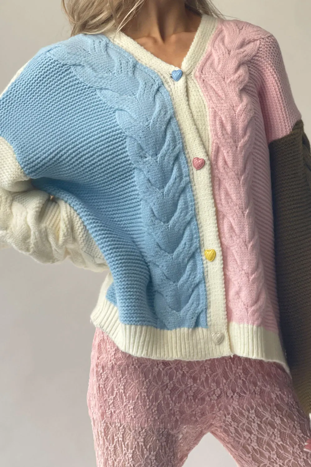 Candy Cable Knit Cardigan