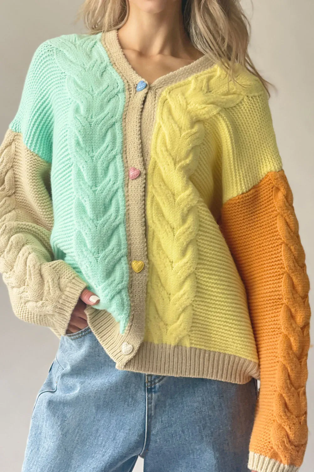 Candy Cable Knit Cardigan