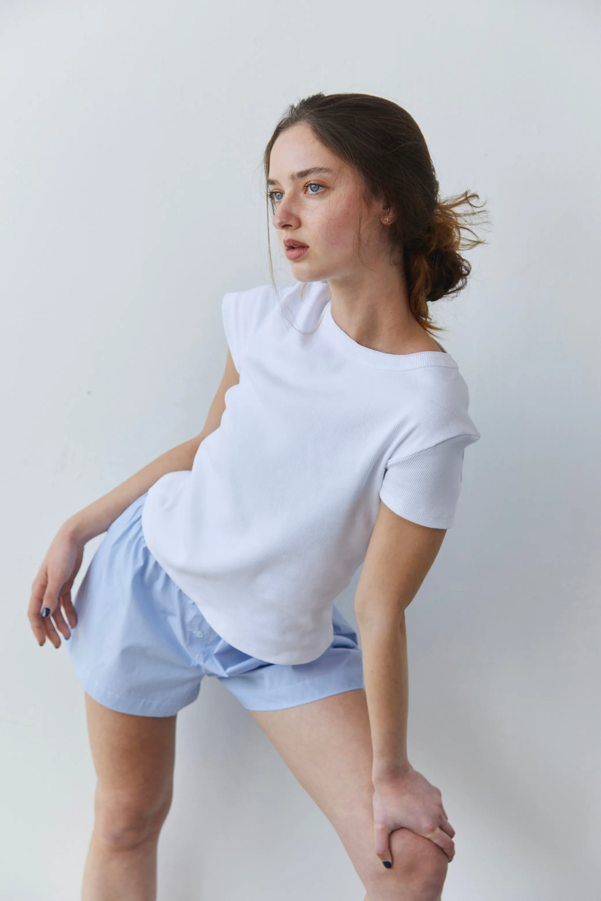 Classic White rib tee