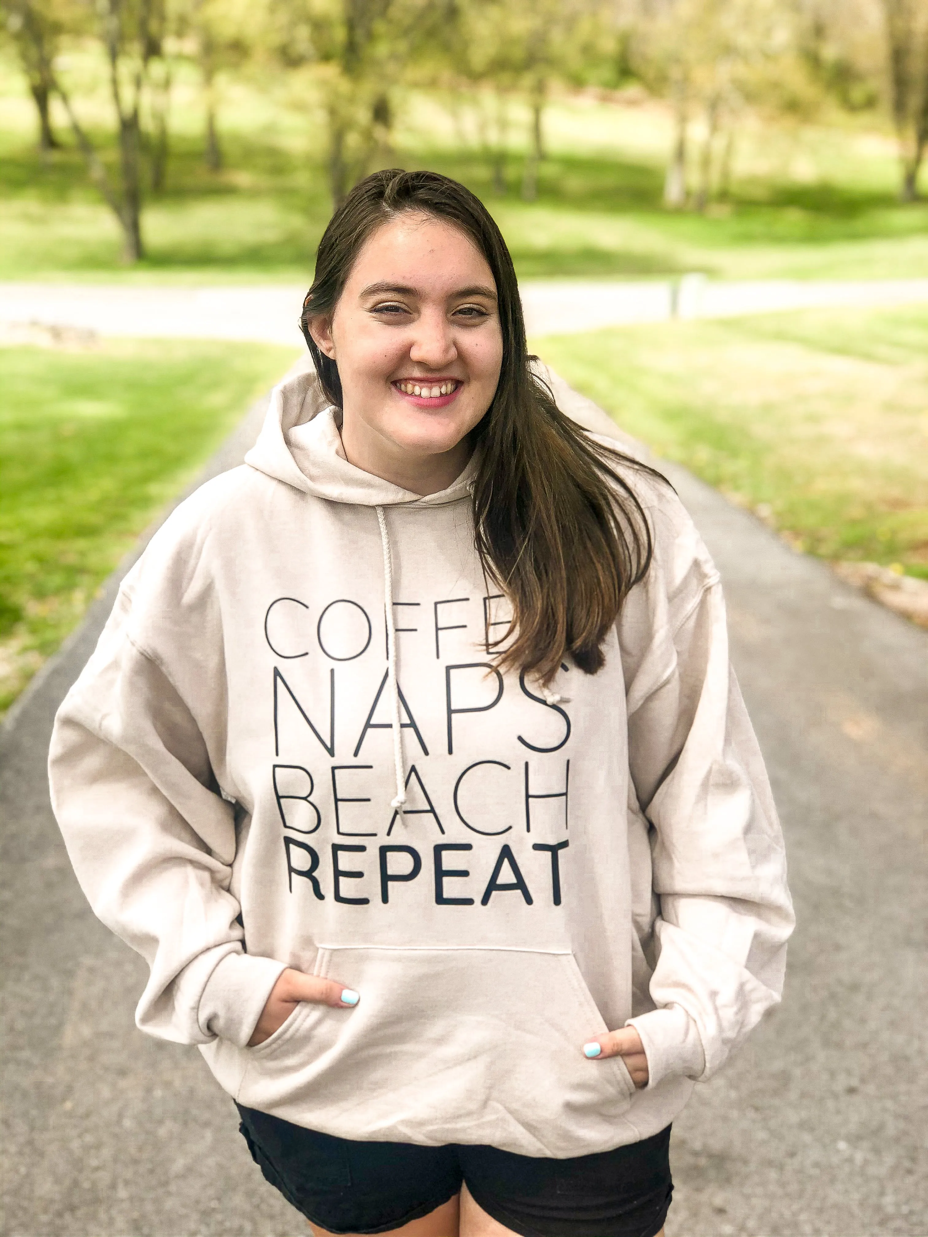 Coffee Naps Beach Repeat Sweatshirt