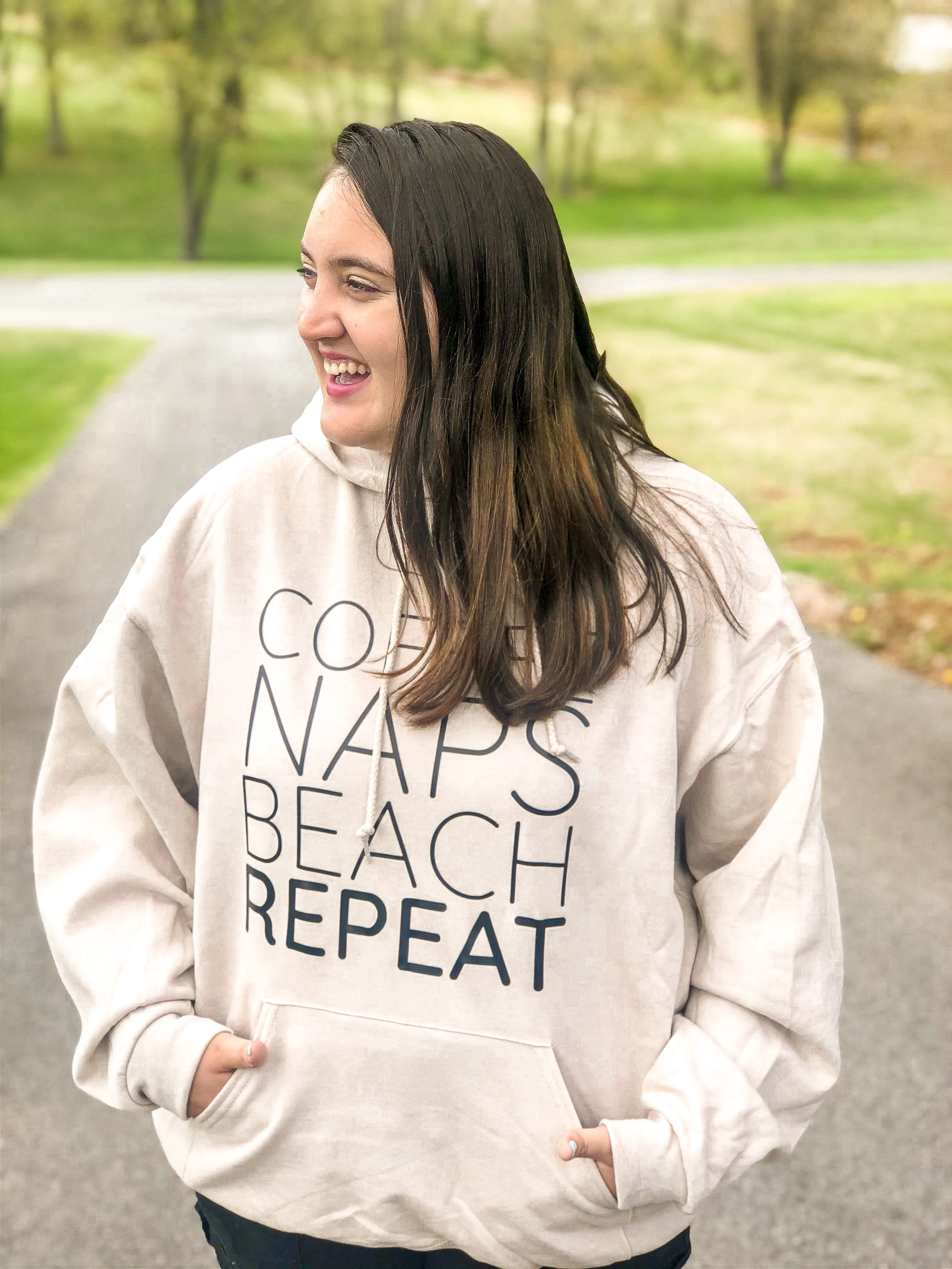 Coffee Naps Beach Repeat Sweatshirt