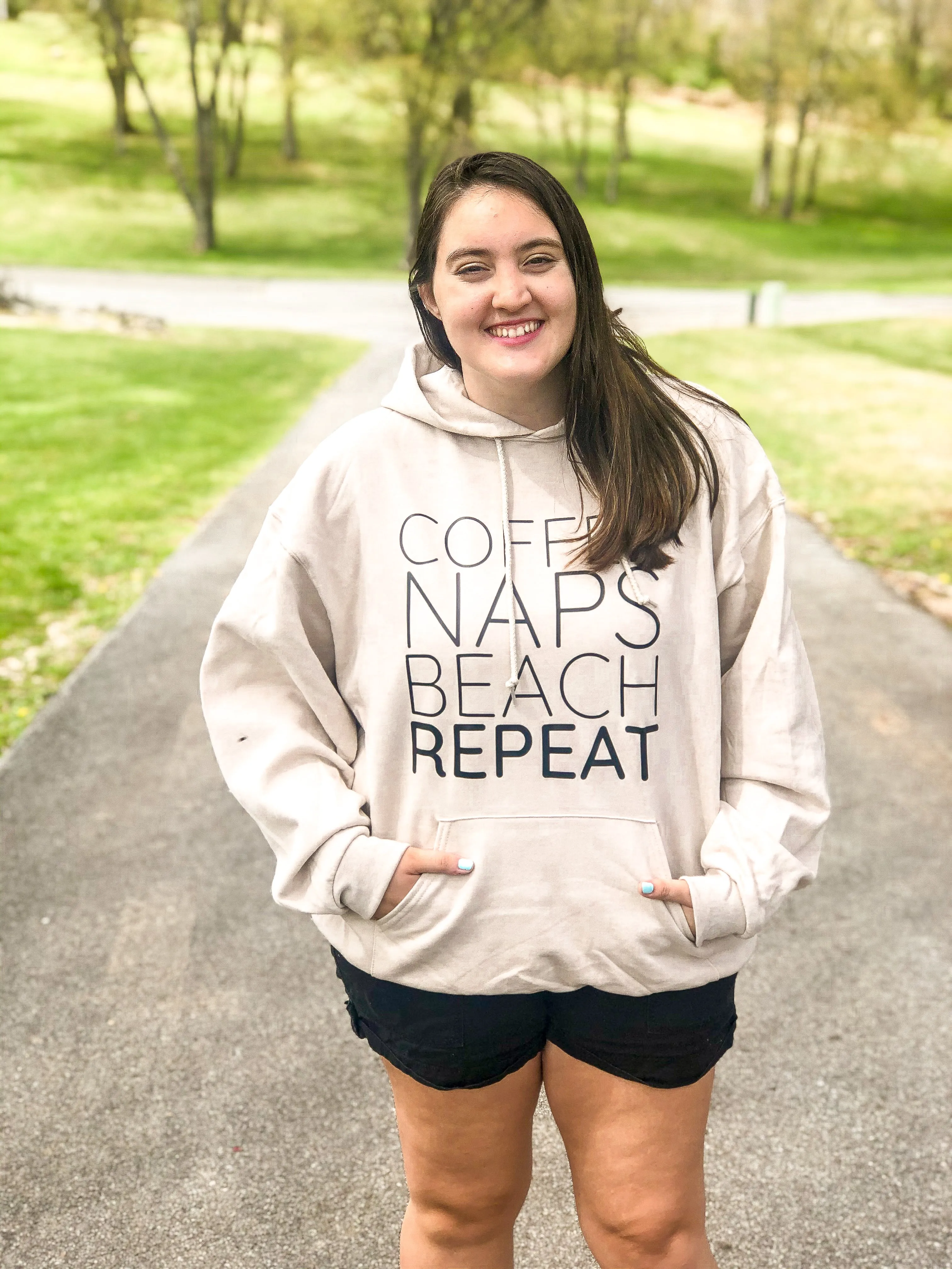 Coffee Naps Beach Repeat Sweatshirt