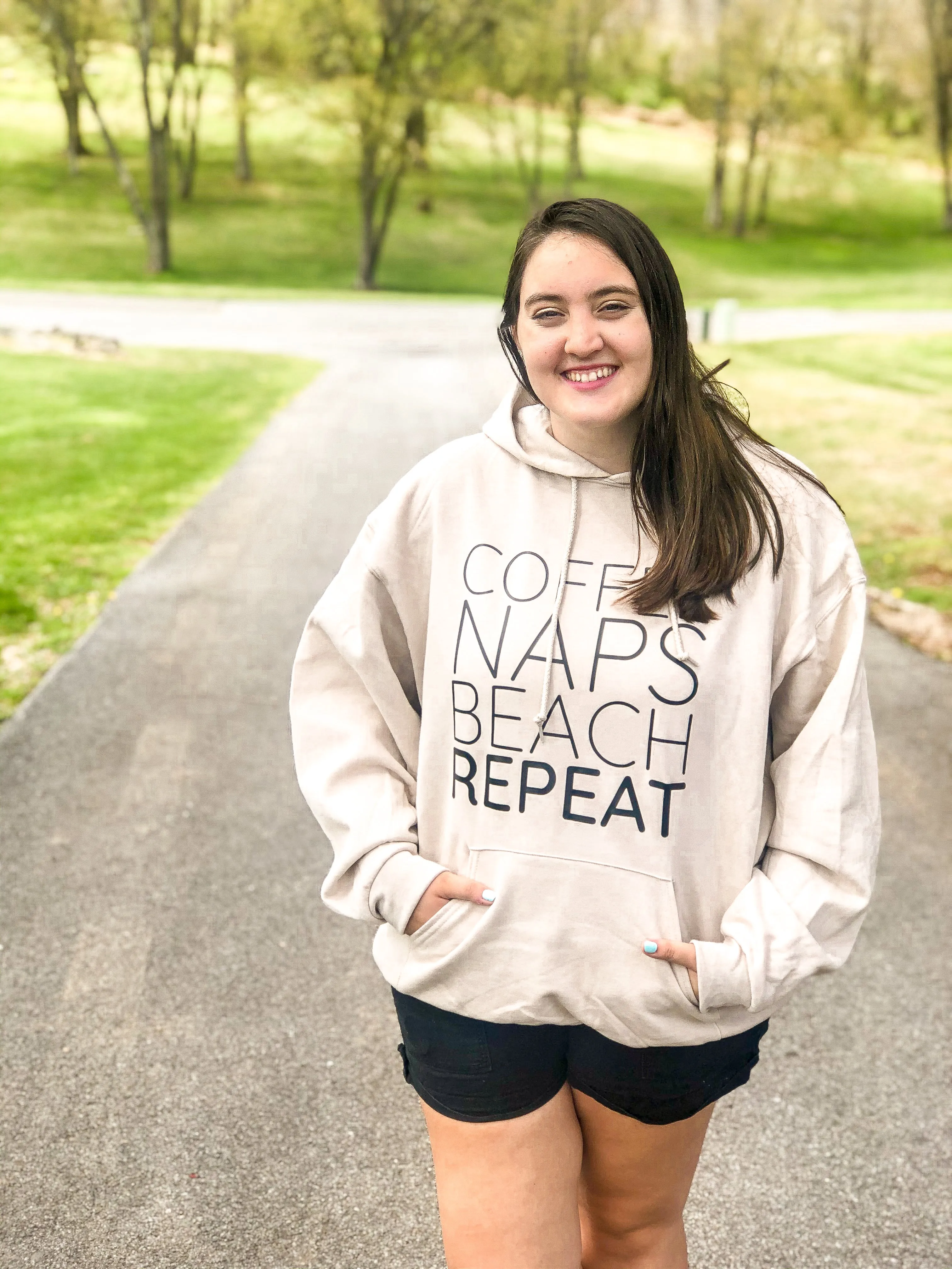 Coffee Naps Beach Repeat Sweatshirt