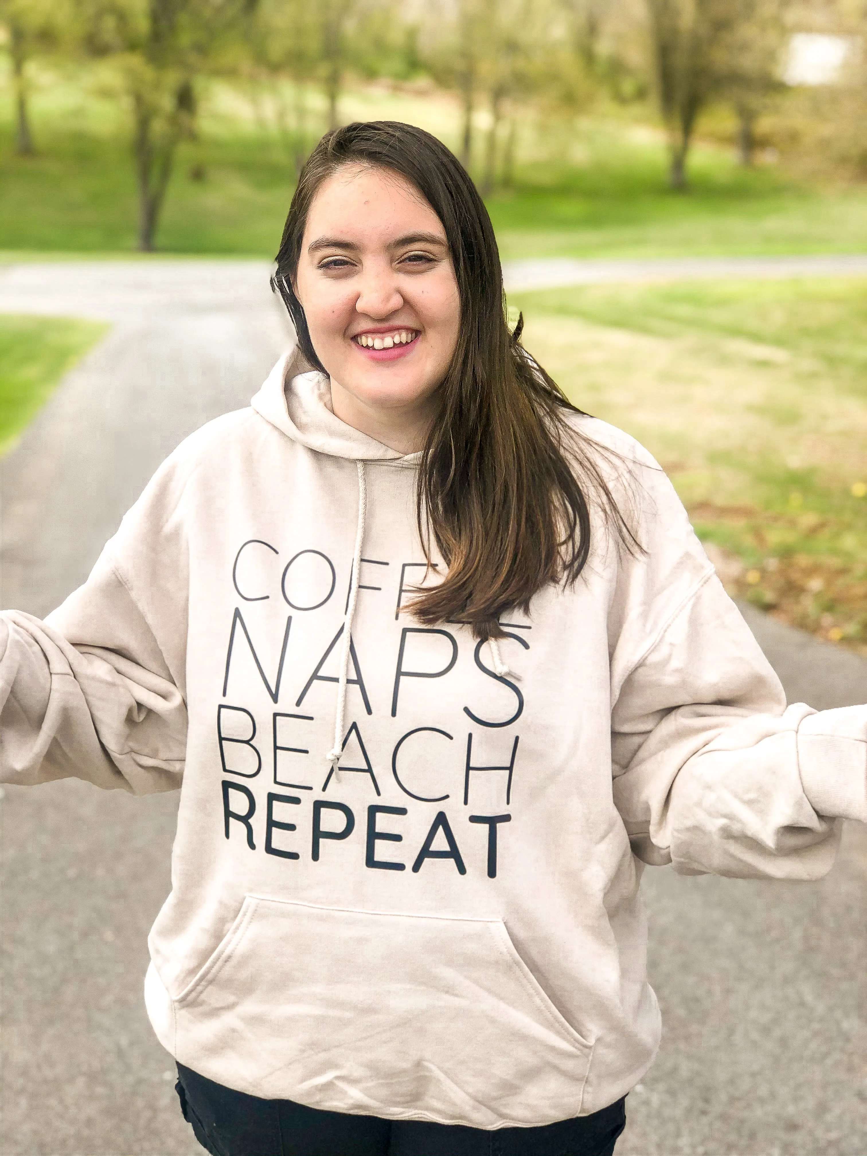 Coffee Naps Beach Repeat Sweatshirt