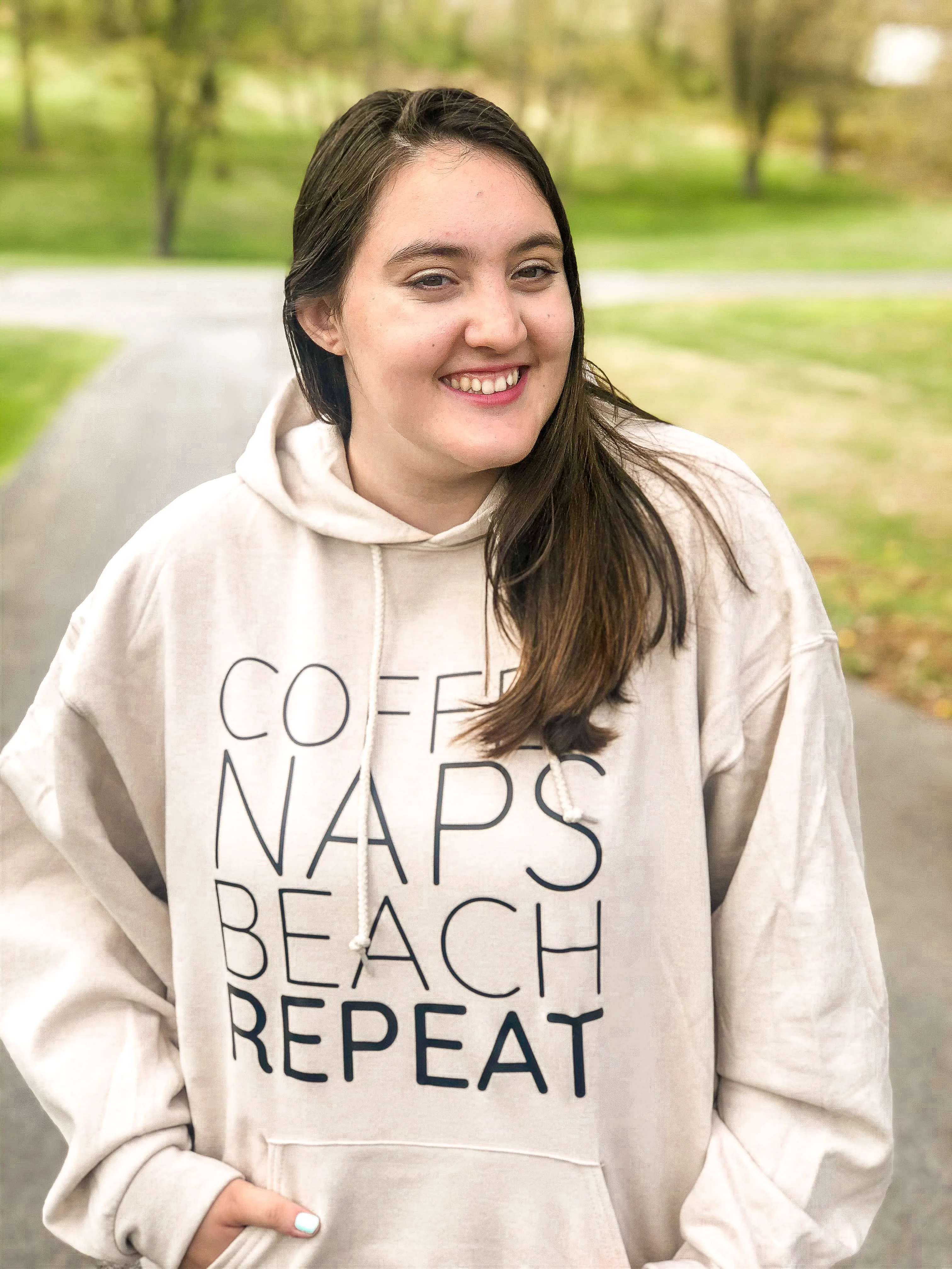 Coffee Naps Beach Repeat Sweatshirt