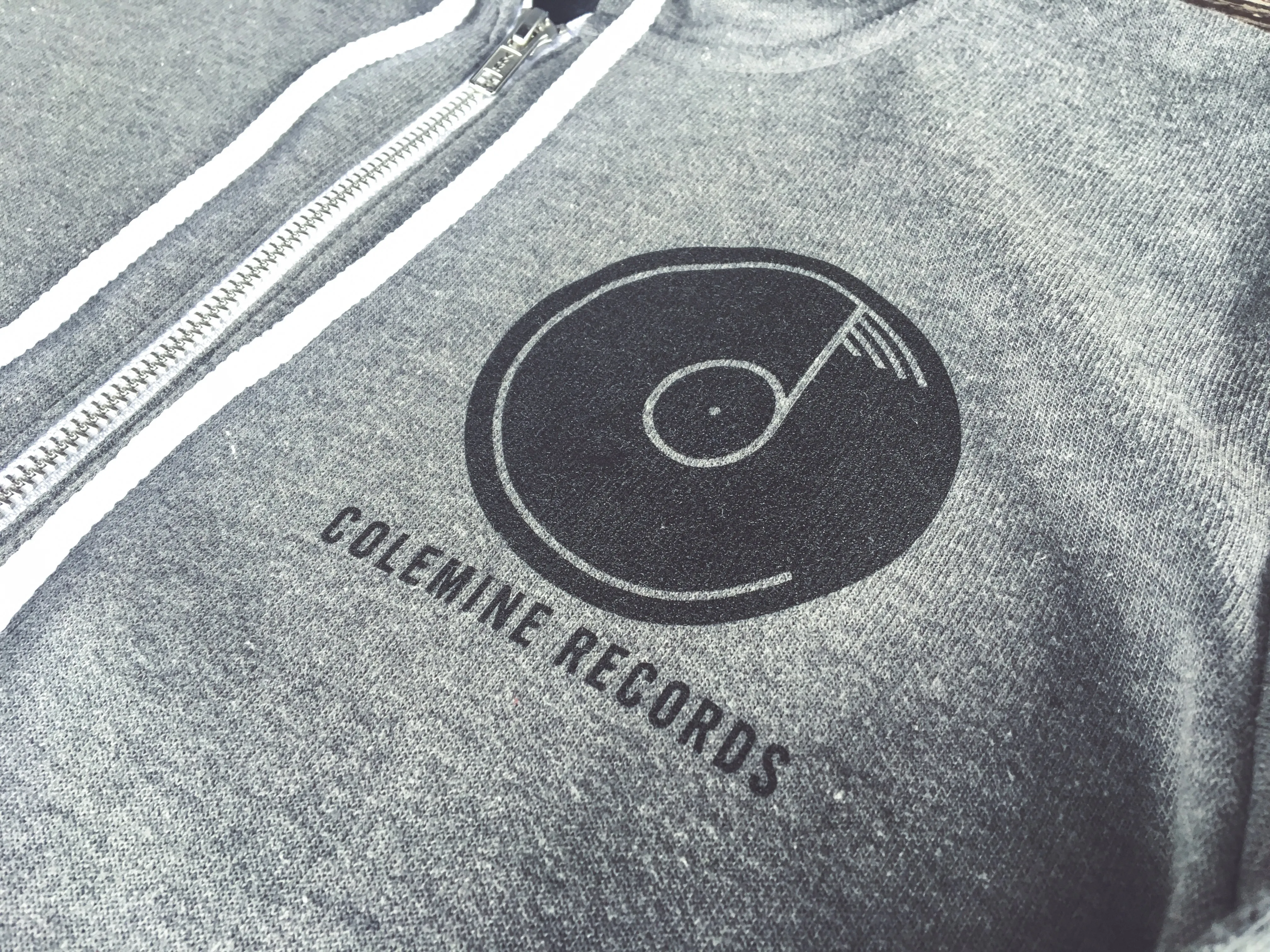 COLEMINE LOGO ZIP UP HOODIE - Gray