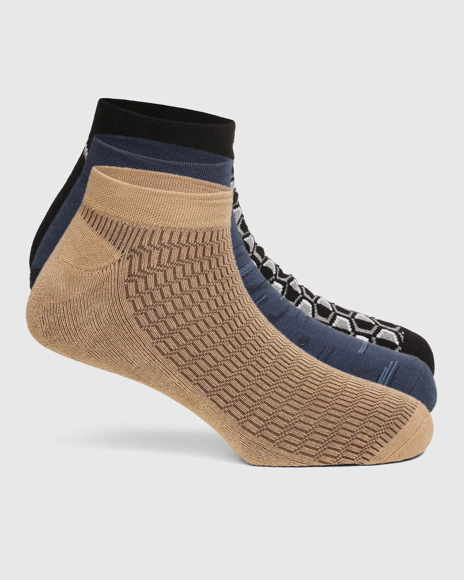 Cotton Mix Color Solid Socks - Sayle