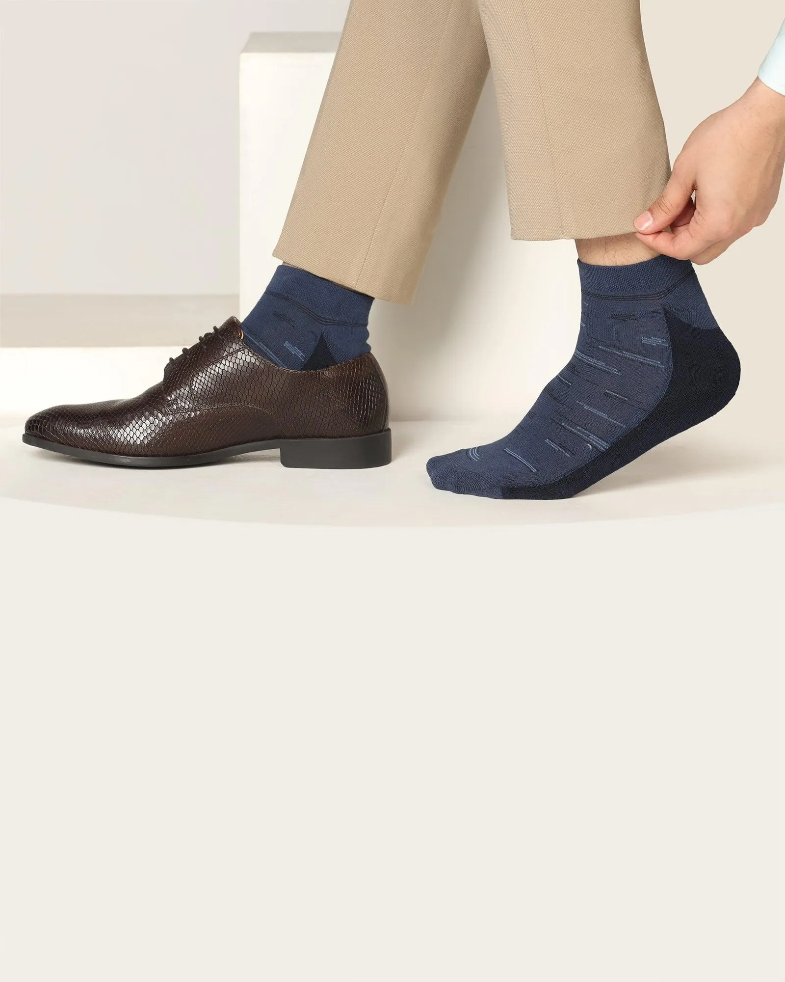 Cotton Mix Color Solid Socks - Sayle