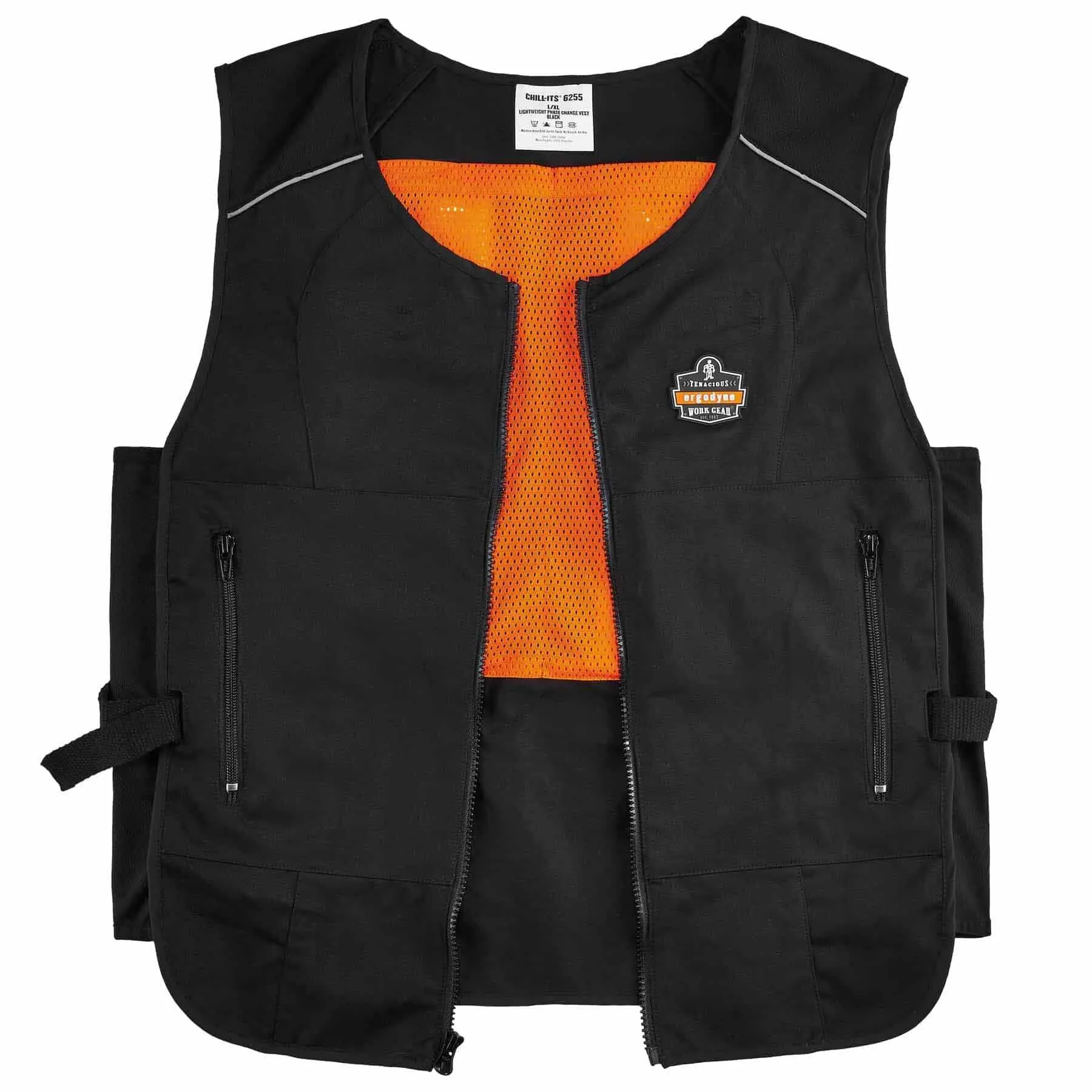 Ergodyne 12125 6255 L/XL Black Lightweight Phase Change Cooling - Vest Only