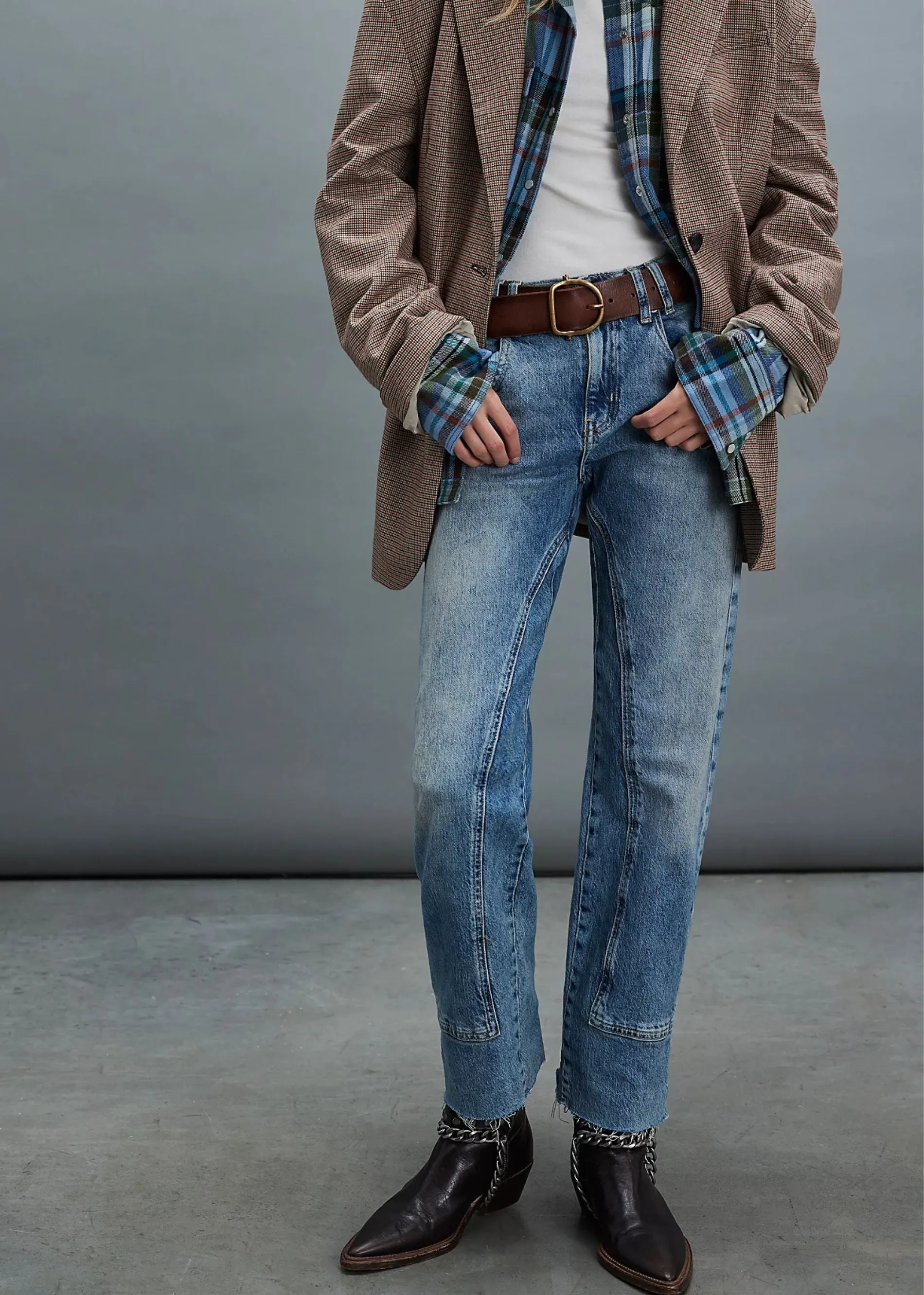 Free People Risk Taker Mid-Rise Jeans ★ Medium Wash