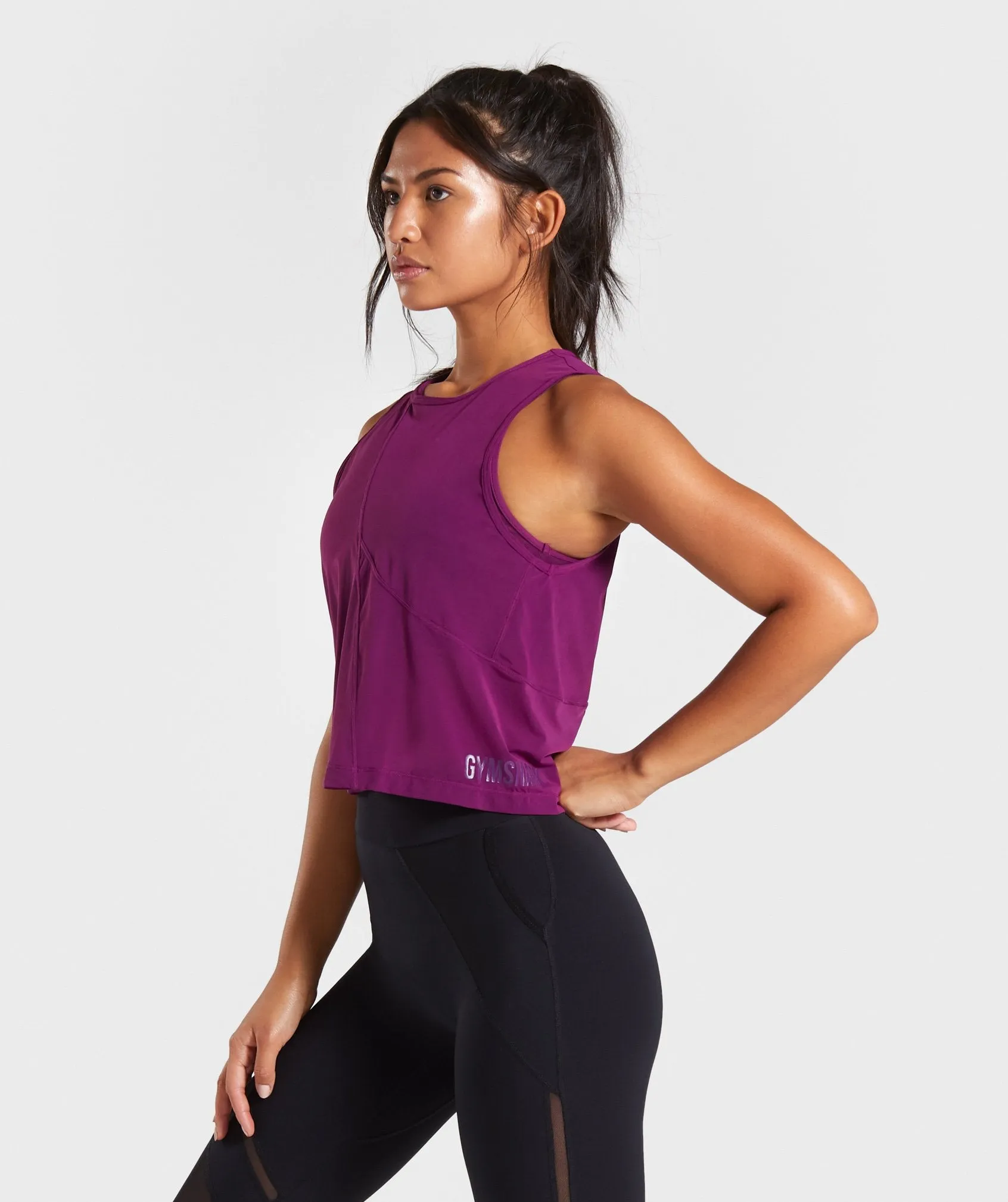 Gymshark Mesh Layer Vest - Deep Magenta