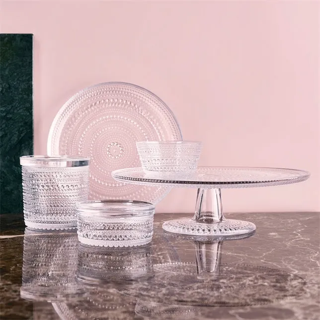 IITTALA | Glassware | KASTEHELMI Cake Stand 315mm - Clear