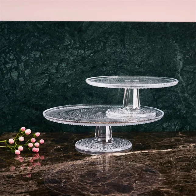 IITTALA | Glassware | KASTEHELMI Cake Stand 315mm - Clear