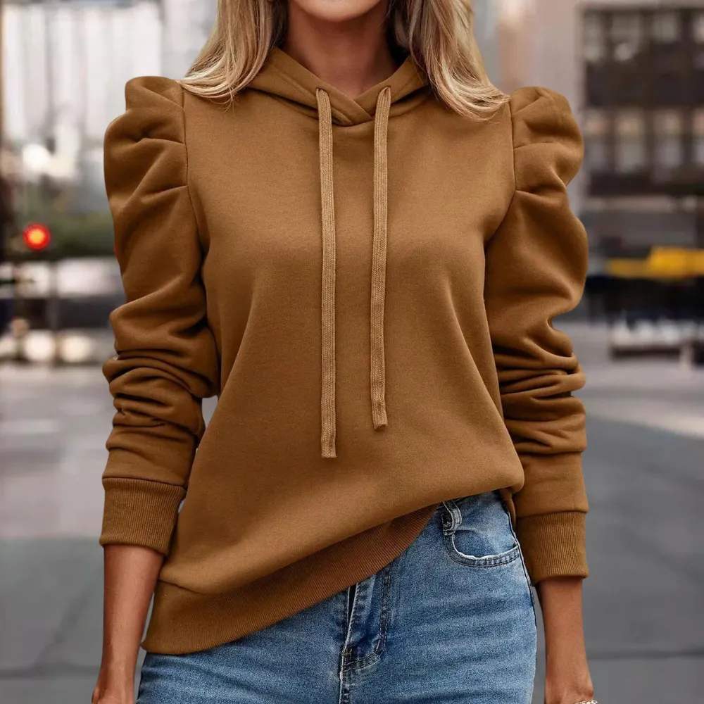 Ivyshape | Autumn Casual Hoodie for Women with Adjustable Cord