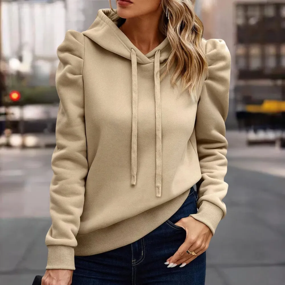 Ivyshape | Autumn Casual Hoodie for Women with Adjustable Cord