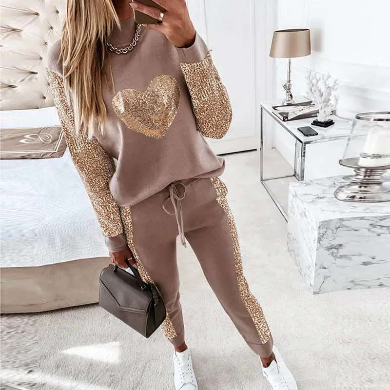 Ivyshape | Casual Fall Modern Loungewear Set for Women