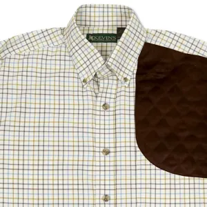 Kevin's Moss Green Performance Tattersall Left Hand Long Sleeve Shooting Shirt