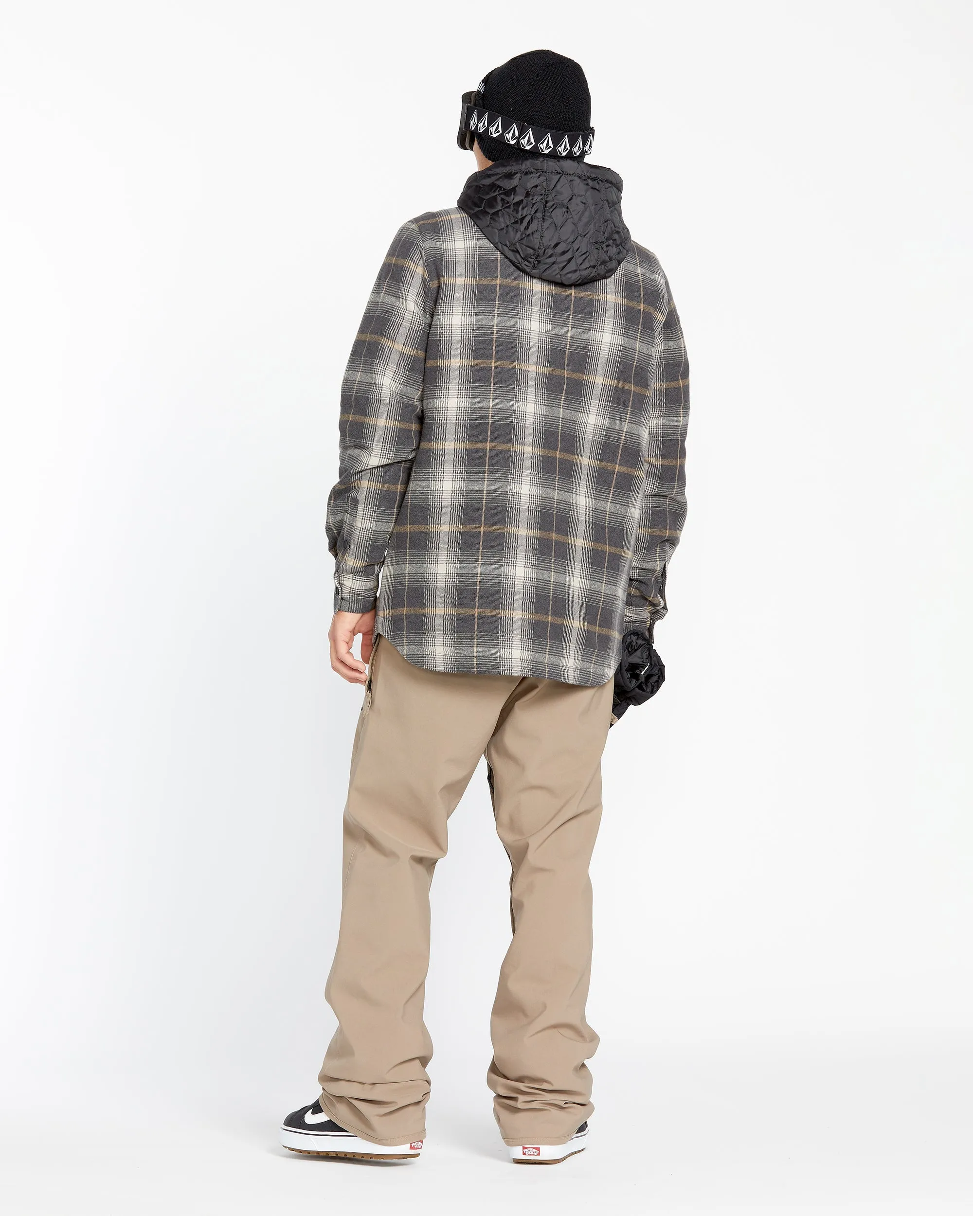 Mens Insulated Riding Flannel - Stone