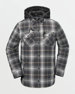 Mens Insulated Riding Flannel - Stone