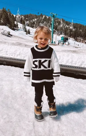 Mini Ski In Sweater ~ Ski Knit Black