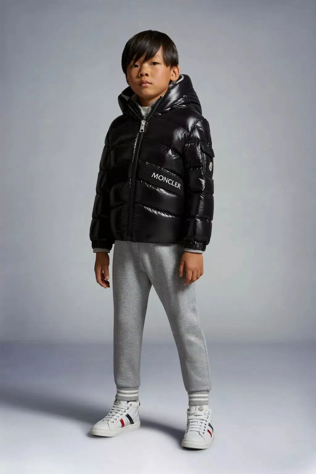 Moncler Enfant Boys Down Padded Groseiller Jacket in Black