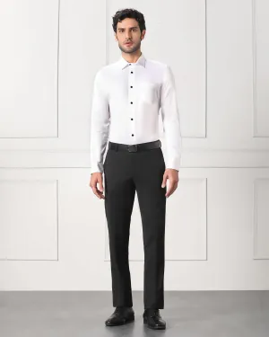 Must Haves Slim Comfort B-95 Formal Black Solid Trouser - Tisot