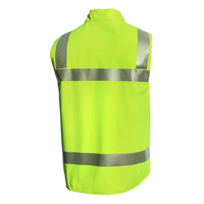 NSA DRIFIRE Hi-Vis FR Fleece Lined Vest Class 2 DF2-CM-G2VC2-HY-_ _