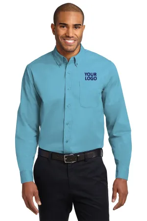 Port Authority Easy Care Custom Shirts, Maui Blue