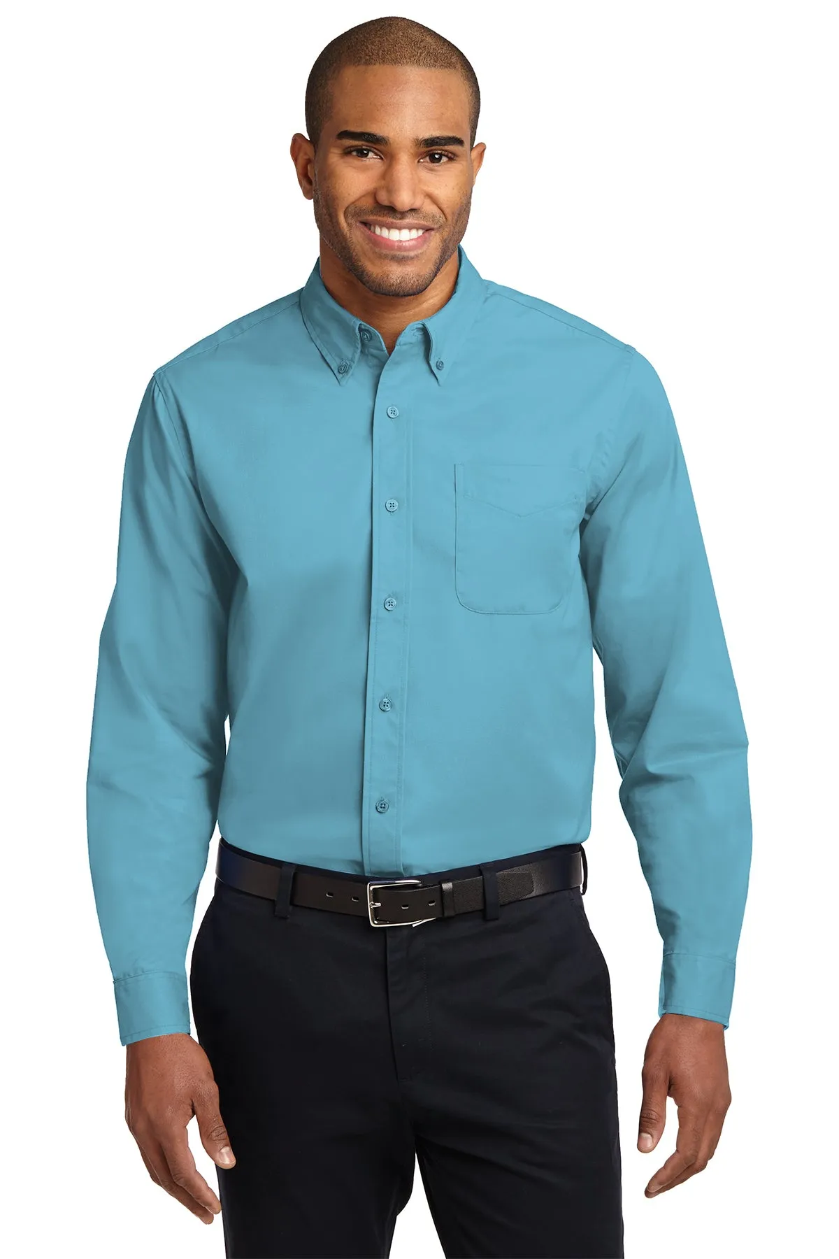 Port Authority Easy Care Custom Shirts, Maui Blue