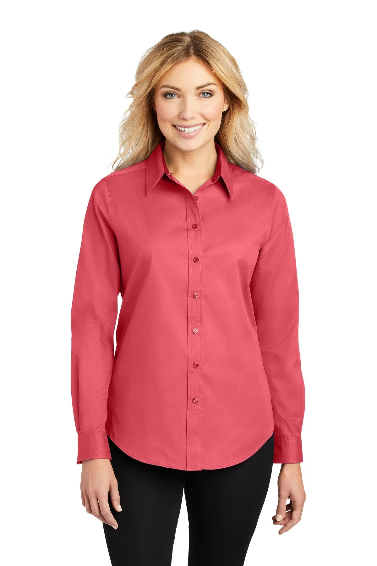 Port Authority Ladies Branded Easy Care Shirts, Hibiscus