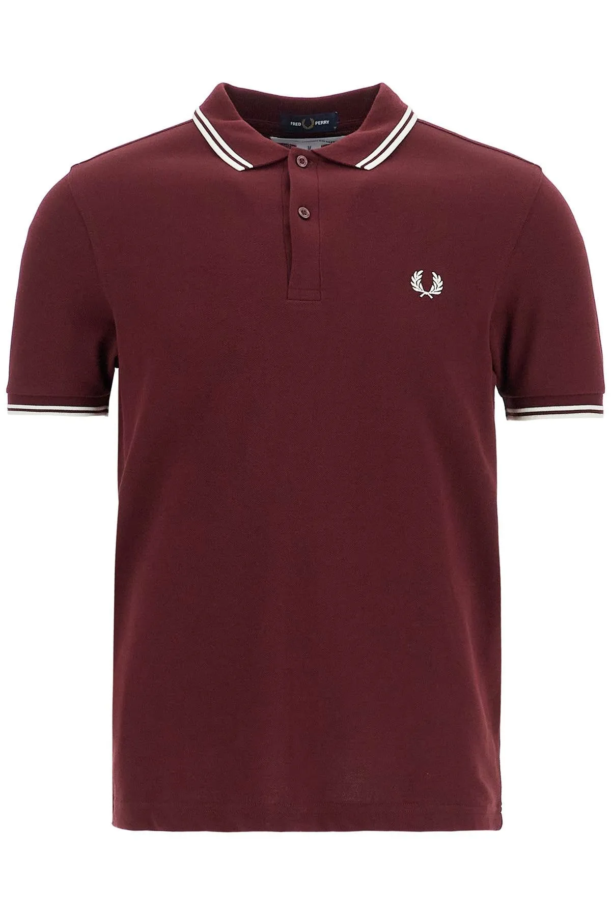 "comme des garçons x fred perry FN T502B W24 BURGUNDY