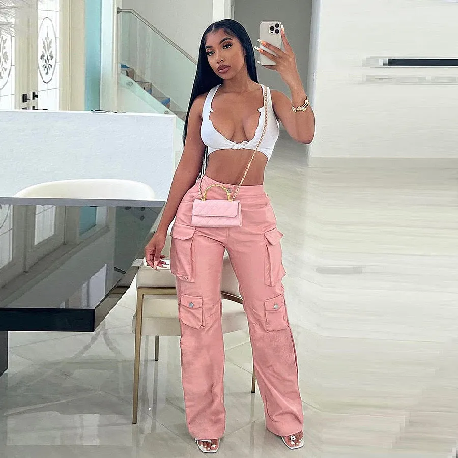 "Rosé Cargo" Pants