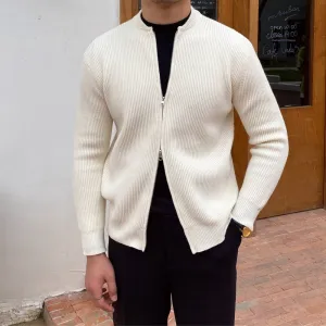 Round Neck Wool Jacket