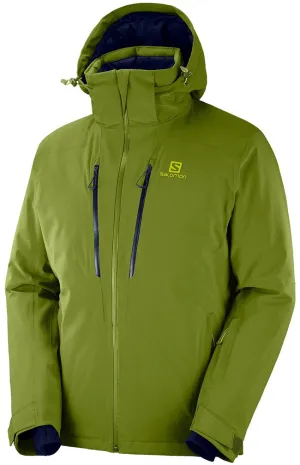 Salomon Ski Clothing Mens IceFrost Jacket Avocado