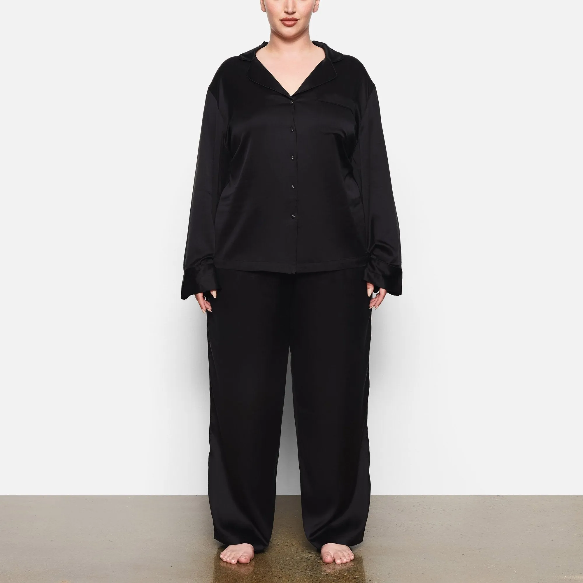 SILK BUTTON UP SHIRT | SOOT