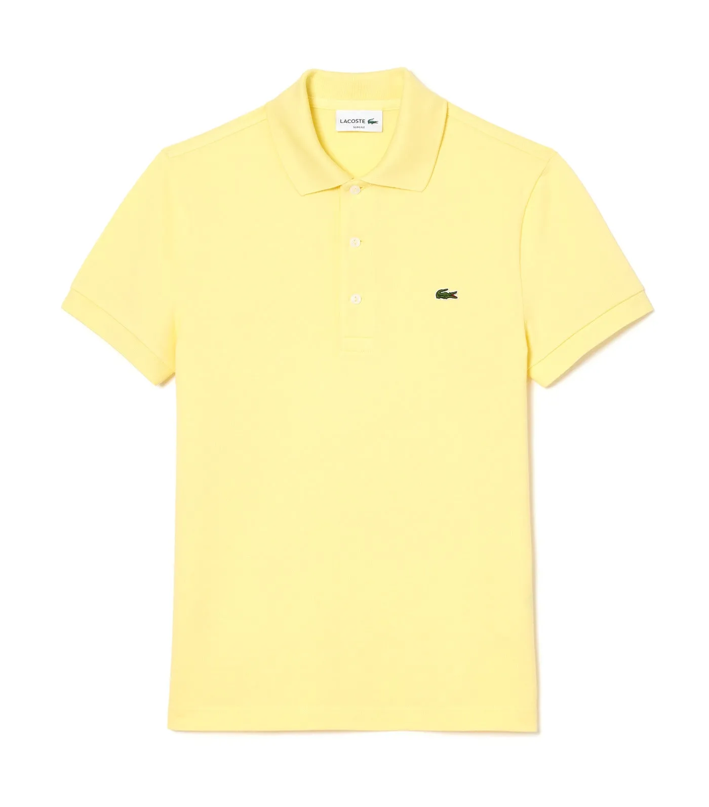 Slim Fit Stretch Piqué Polo Shirt Yellow