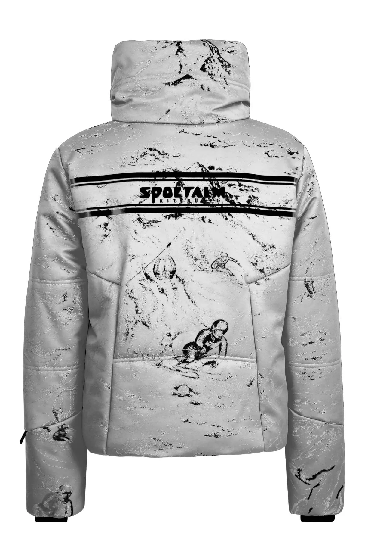 Sportalm Silver Grey Ski Jacket 1820546410