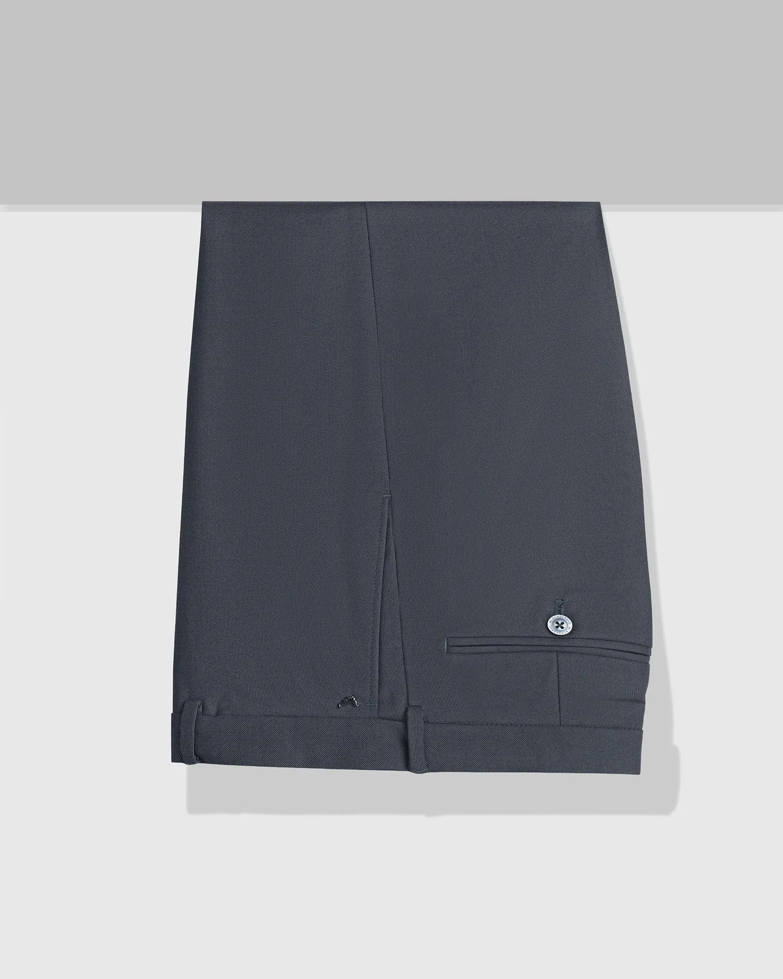 Straight B-90 Formal Navy Textured Trouser - Mazda